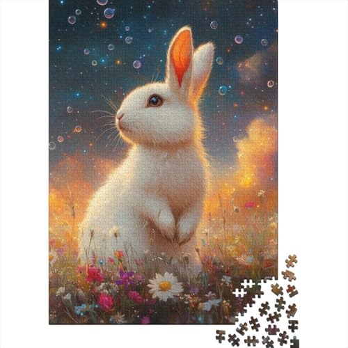 1000 Teile Osterhase Puzzle für Erwachsene Intellektuelles Spiel Kinderpuzzle 1000 Teile (75x50cm) von QASEYIPV