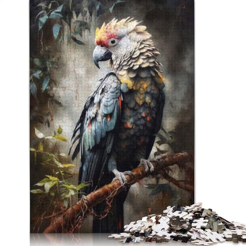 1000 Teile Papagei Puzzle Erwachsene Halloween Geschenk Erwachsene Puzzle Puzzle für Erwachsene Wohnkultur Puzzle 1000 Teile (38x26cm) von QASEYIPV