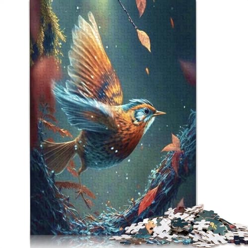 1000 Teile Papagei Puzzle für Erwachsene, Holzpuzzle, Halloween-Geschenke, Puzzles für Erwachsene, Lernspiel, Herausforderung Spielzeug, 1000 Teile (75 x 50 cm) von QASEYIPV