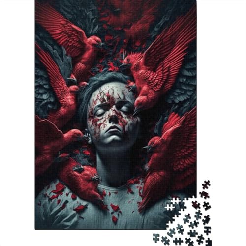 1000 Teile Papierpuzzle für Erwachsene, Lernspiel, Herausforderung, Spielzeug, Geschenke für Heiligabend, 1000 Teile (38 x 26 cm) von QASEYIPV
