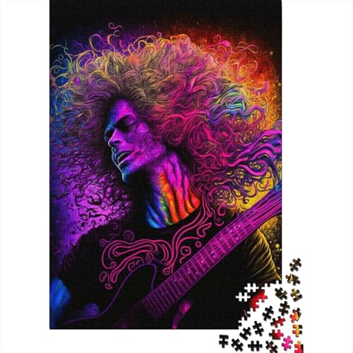 1000 Teile Popmusiker Puzzle Weihnachtsgeschenke Holzpuzzle für Teenager Lustiges Puzzle 1000 Teile (75x50cm) von QASEYIPV