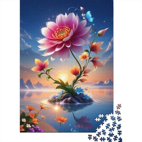 1000 Teile Puzzle Blumen Tiere für Erwachsene Intellektuelles Spiel Kinderpuzzle 1000 Teile (38x26cm) von QASEYIPV