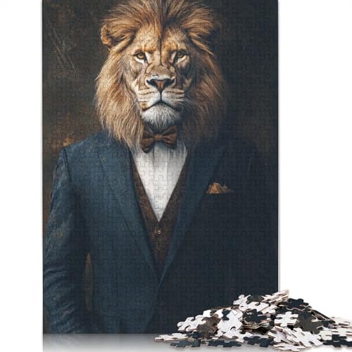 1000 Teile Puzzle Christlicher Löwe Erwachsenenpuzzle Kartonpuzzle Herausforderndes Spiel 1000 Teile (38x26cm) von QASEYIPV