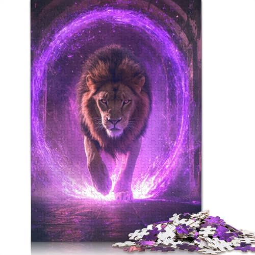 1000 Teile Puzzle Christlicher Löwe Erwachsenenpuzzle Kartonpuzzle Herausforderndes Spiel 1000 Teile (38x26cm) von QASEYIPV