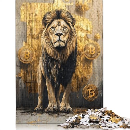1000 Teile Puzzle Christlicher Löwe Erwachsenenpuzzle Kartonpuzzle Herausforderndes Spiel 1000 Teile (38x26cm) von QASEYIPV