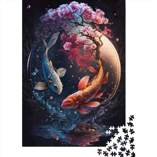 1000 Teile Puzzle "Eine Yin und Yang V2 Reise" für Erwachsene und Jugendliche, Papierpuzzle, nachhaltige Puzzles für Erwachsene | 1000-teilige Spiele (38 x 26 cm) von QASEYIPV