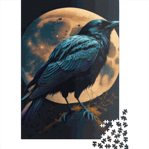 1000 Teile Puzzle Holzpuzzle Rabentiere Holzpuzzle Lernspiel Herausforderung Spielzeug Weihnachtsgeschenk 1000 Teile (38x26cm) von QASEYIPV