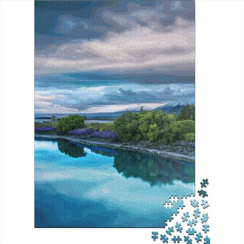 1000 Teile Puzzle Lake Tekapo Holzpuzzle Lernspiel Herausforderung Spielzeug Als Weihnachtsgeschenk 1000 Teile (38x26cm) von QASEYIPV