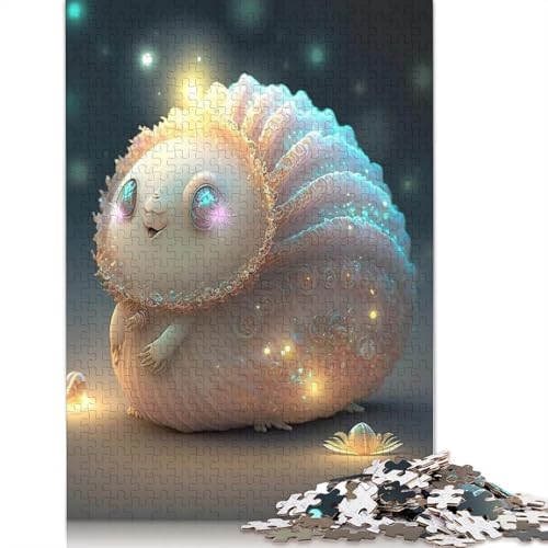 1000 Teile Puzzle Niedliche Monster für Erwachsene, Halloween-Geschenk, Holzpuzzle für Erwachsene, 1000 Teile (75x50cm) von QASEYIPV