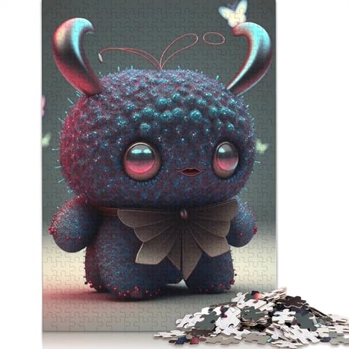 1000 Teile Puzzle Niedliche Monster für Erwachsene, Halloween-Geschenk, Holzpuzzle für Erwachsene, 1000 Teile (75x50cm) von QASEYIPV