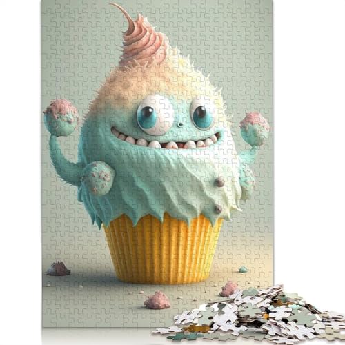 1000 Teile Puzzle Niedliche Monster für Erwachsene, Halloween-Geschenk, Papier-Puzzles für Erwachsene, Familienspaß und Spieleabend, 1000 Teile (38 x 26 cm) von QASEYIPV