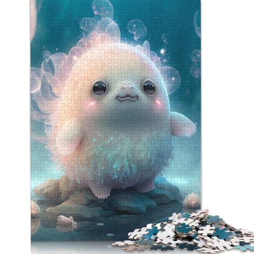 1000 Teile Puzzle Niedliche Monster für Erwachsene, Halloween-Geschenk, Papierpuzzle für Erwachsene, 1000 Teile (38 x 26 cm) von QASEYIPV