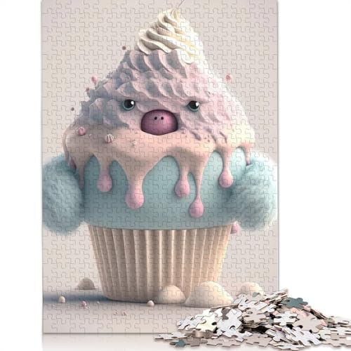 1000 Teile Puzzle Niedliche Monster für Erwachsene, Halloween-Geschenk, Papierpuzzle für Erwachsene, 1000 Teile (38 x 26 cm) von QASEYIPV