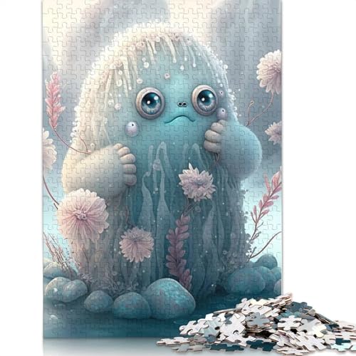 1000 Teile Puzzle Niedliche Monster für Erwachsene, Halloween-Geschenk, Puzzle für Erwachsene, einzigartige Dekorationen und Geschenke, 1000 Teile (75x50cm) von QASEYIPV