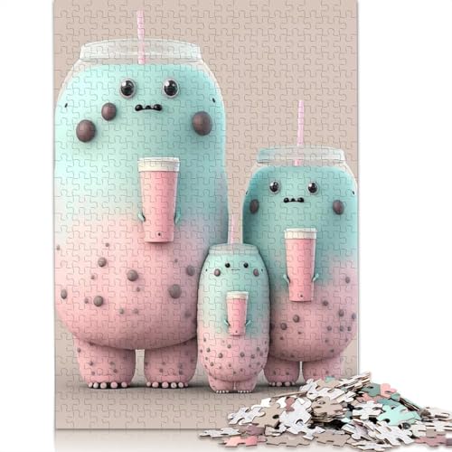 1000 Teile Puzzle Niedliche Monster für Erwachsene, Halloween-Geschenk, Puzzle für Erwachsene, einzigartige Dekorationen und Geschenke, 1000 Teile (75x50cm) von QASEYIPV