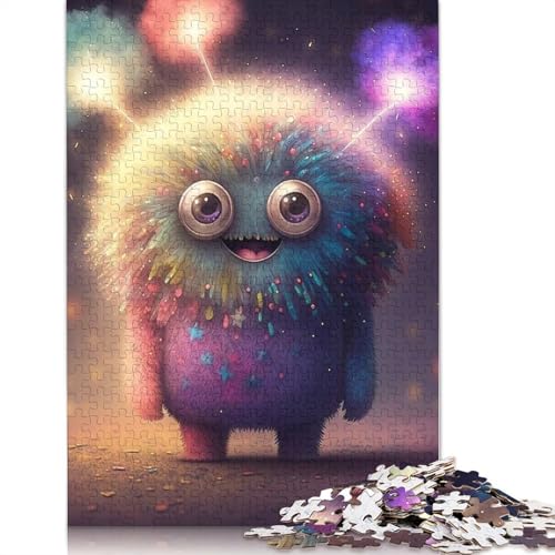 1000 Teile Puzzle Niedliche Monster für Erwachsene, Halloween-Geschenk, Puzzle für Erwachsene, einzigartige Dekorationen und Geschenke, 1000 Teile (75x50cm) von QASEYIPV