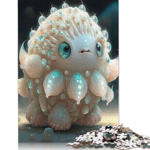 1000 Teile Puzzle Niedliche Monster für Erwachsene, Halloween-Geschenk, Puzzle für Erwachsene und Jugendliche ab 12 Jahren, 1000 Teile (38x26cm) von QASEYIPV