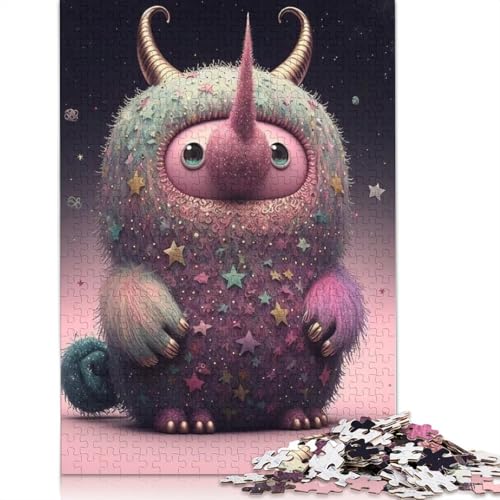 1000 Teile Puzzle Niedliche Monster für Erwachsene, Puzzle für Erwachsene, Halloween-Geschenk ab 14 Jahren, 1000 Teile (38x26cm) von QASEYIPV