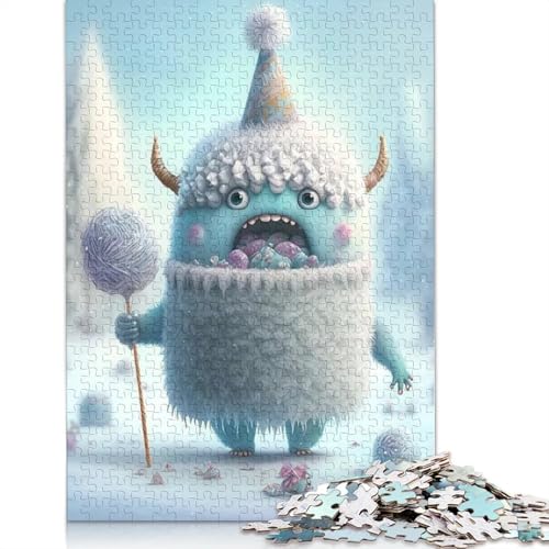 1000 Teile Puzzle Niedliche Monster für Erwachsene Teenager, Lernspiele für Zuhause, DIY Spielzeug, Weihnachtsgeschenke, 1000 Teile (75x50cm) von QASEYIPV
