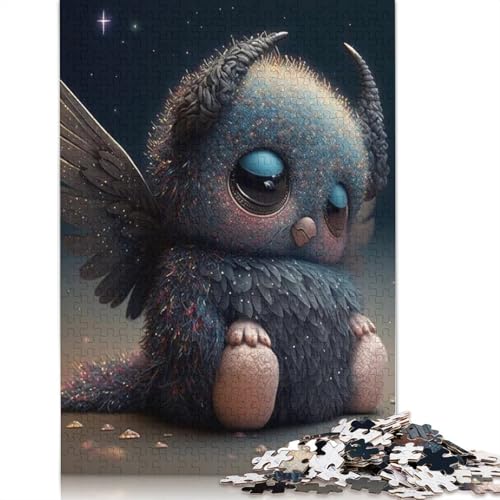 1000 Teile Puzzle Niedliche Monster für Erwachsene Teenager Weihnachten Geschenk 1000 Teile (38x26cm) von QASEYIPV