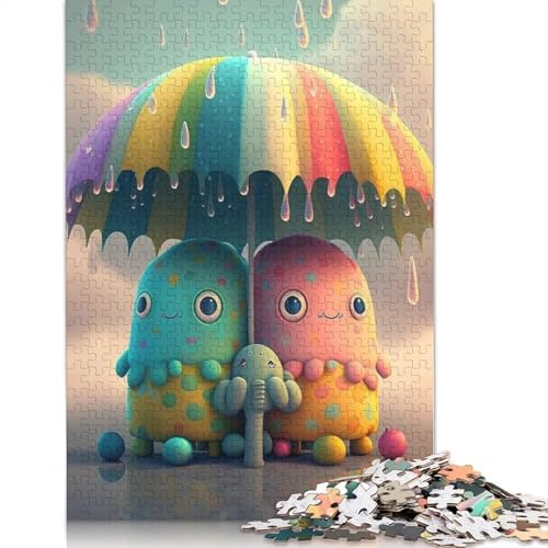 1000 Teile Puzzle Niedliche Monster für Erwachsene Teenager Weihnachten Geschenk 1000 Teile (75x50cm) von QASEYIPV