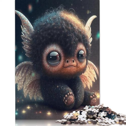 1000 Teile Puzzle Niedliche Monster für Erwachsene und Jugendliche, Holzpuzzle, Lernspiel, Herausforderung, Spielzeug, Geburtstagsgeschenke, 1000 Teile (75x50cm) von QASEYIPV