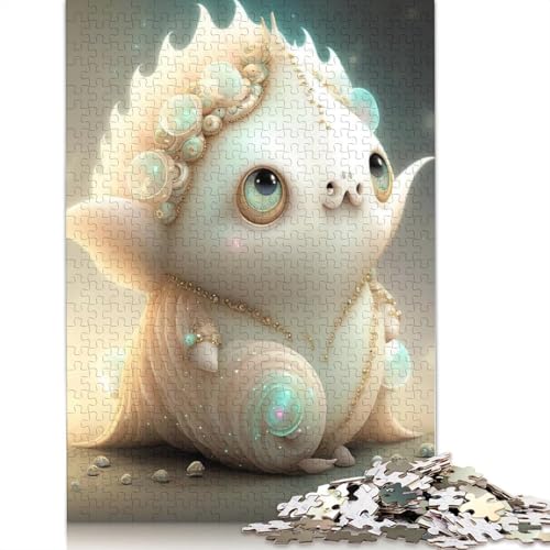 1000 Teile Puzzle Niedliche Monster für Erwachsene und Jugendliche, Holzpuzzle, Lernspiel, Herausforderung, Spielzeug, Geburtstagsgeschenke, 1000 Teile (75x50cm) von QASEYIPV