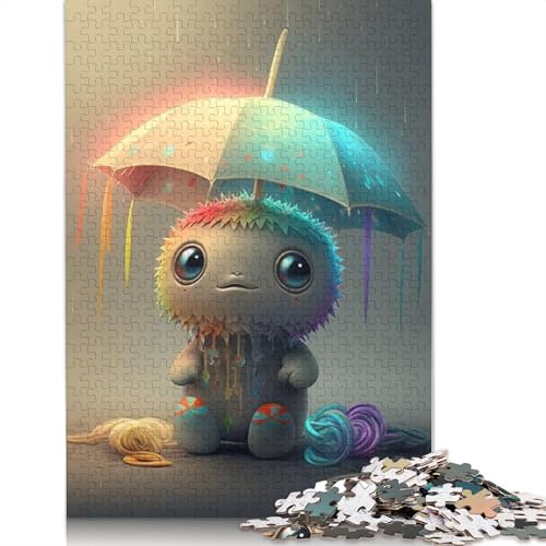 1000 Teile Puzzle Niedliche Monster für Erwachsene und Teenager, Lernspiele für Zuhause, DIY Spielzeug, Weihnachtsgeschenke, 1000 Teile (38x26cm) von QASEYIPV