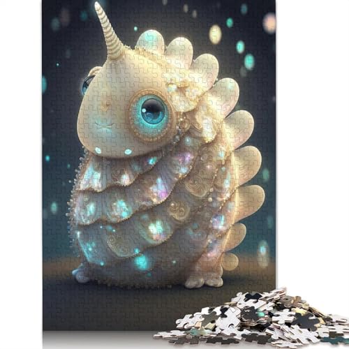 1000 Teile Puzzle Niedliche Monster für Erwachsene und Teenager, Lernspiele für Zuhause, DIY Spielzeug, Weihnachtsgeschenke, 1000 Teile (38x26cm) von QASEYIPV