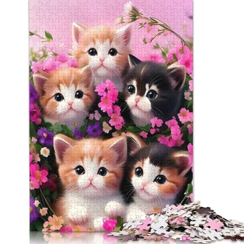 1000 Teile Puzzle Tiere Katze Puzzle Erwachsene Puzzle Lernspiel Herausforderung Spielzeug (75x50cm) von QASEYIPV