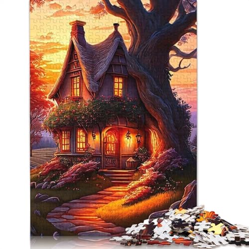 1000 Teile Puzzle "Verzauberte Schlösser" für Erwachsene und Jugendliche Weihnachten Geschenk 1000 Teile (75x50cm) von QASEYIPV