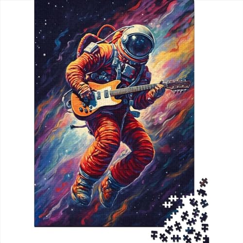 1000 Teile Puzzle für Erwachsene, Astronaut, Gitarre, für Jugendliche ab 12 Jahren, Geschenke für Heiligabend, 1000 Teile (75 x 50 cm) von QASEYIPV