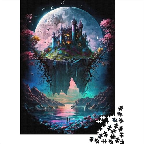 1000 Teile Puzzle in Schlossform für Erwachsene und Jugendliche | Papierpuzzle | Nachhaltiges Puzzle für Erwachsene | 1000-teilige Spiele (38x26cm) von QASEYIPV