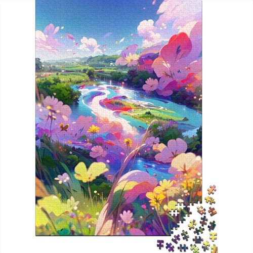 1000 Teile Puzzles für Erwachsene, Halloween-Geschenk, Lernspielzeug, 1000 Teile (75 x 50 cm) von QASEYIPV