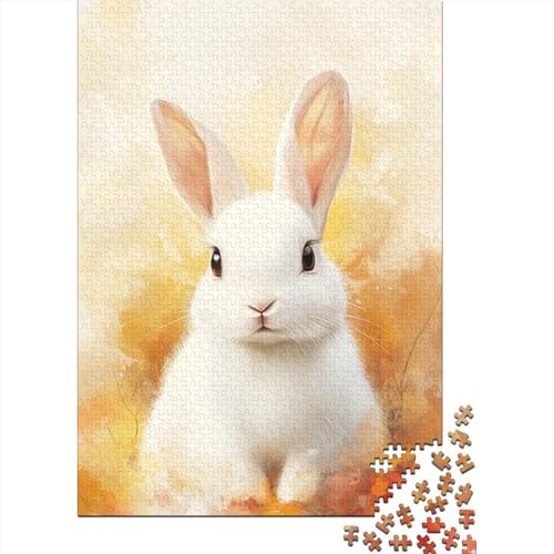 1000 Teile Rechteck Puzzle Erwachsene Osterhase Kreative Puzzle Spielzeug Herausforderung 1000 Teile (38x26cm) von QASEYIPV