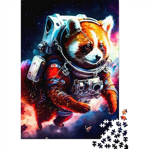 1000 Teile Roter Panda Puzzle für Erwachsene, Halloween-Geschenk, Lernspielzeug, 1000 Teile (38 x 26 cm) von QASEYIPV
