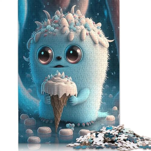 1000 Teile Süße Monster Puzzle für Erwachsene, 1000 Teile (38 x 26 cm) Papier Lernspiel für Erwachsene Teenager von QASEYIPV