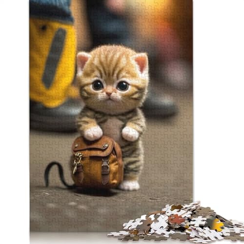 1000 Teile Tiere und Katzen Puzzle für Erwachsene Teenager, Familienspaß und Spieleabend, 1000 Teile (38x26cm) von QASEYIPV