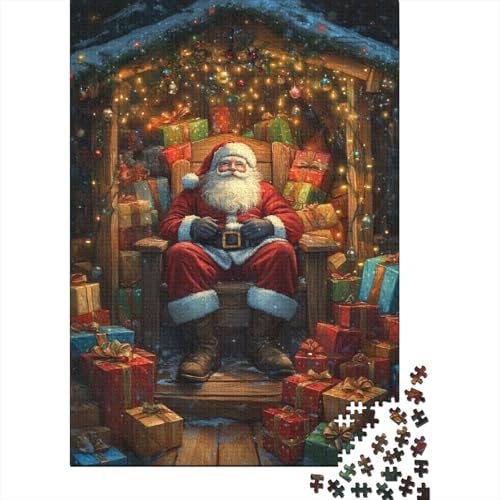1000 Teile Weihnachtsmann Puzzle Erwachsene Intellektuelles Spiel Kinder Puzzle 1000 Teile (38x26cm) von QASEYIPV