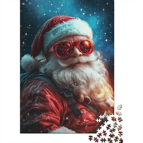 1000 Teile Weihnachtsmann Puzzle Erwachsene Intellektuelles Spiel Kinder Puzzle 1000 Teile (38x26cm) von QASEYIPV