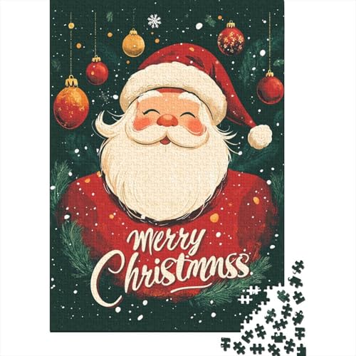 1000 Teile Weihnachtsmann Puzzle Erwachsene Intellektuelles Spiel Kinder Puzzle 1000 Teile (75x50cm) von QASEYIPV