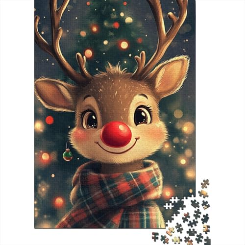 1000 Teile Weihnachtspuzzles für Erwachsene, intellektuelles Spiel, Kinderpuzzle, 1000 Teile (38 x 26 cm) von QASEYIPV