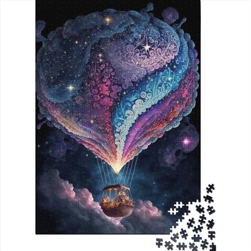 1000 Teile Weltraum Ballon Puzzle für Erwachsene Halloween Geschenk Puzzle für Erwachsene und Jugendliche ab 12 Jahren, 1000 Teile (38x26cm)< von QASEYIPV
