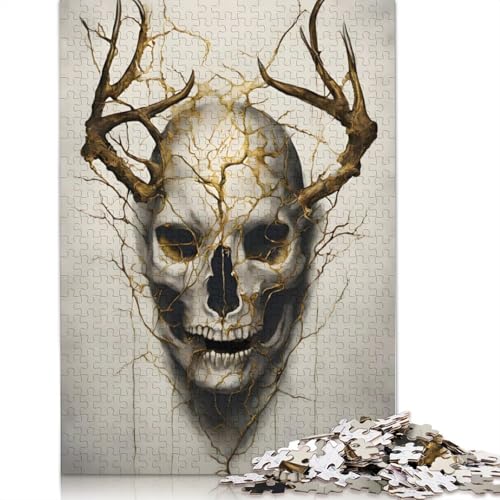1000 Teile Wendigo-Mythologie-Poster-Puzzles, Schwierigkeitsgrad für Erwachsene, Puzzles, Lernspiele, Spielzeug, Familiendekoration, 1000 Stück (75 x 50 cm) von QASEYIPV