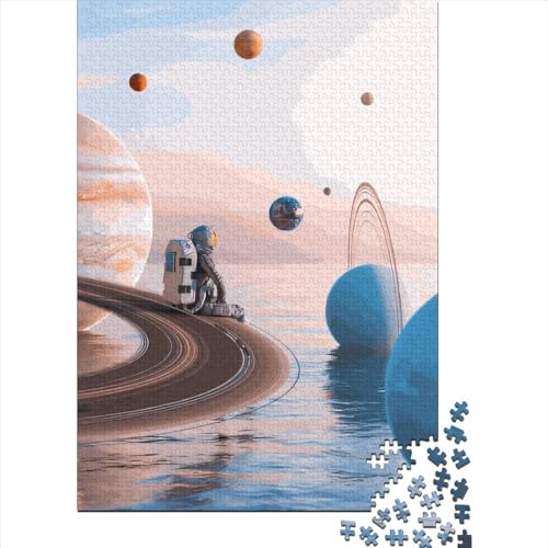 1000 geräumige Puzzles für Erwachsene und Jugendliche und Holzpuzzle, Familienspiele, Weihnachtsgeschenke, 1000 Teile (38x26cm) von QASEYIPV