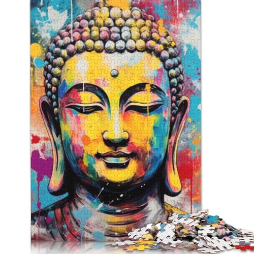 1000-teiliges Buddha-Puzzle für Erwachsene und Jugendliche, für Familienspaß und Spielabende, 1000 Teile (38 x 26 cm) von QASEYIPV