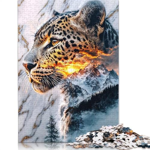 1000-teiliges Frostbound Majesty-Puzzle für Erwachsene und Teenager, Lernspiele für zu Hause, DIY-Spielzeug, 1000 Stück (75 x 50 cm) von QASEYIPV