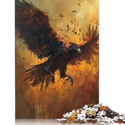 1000-teiliges Puzzle „Adler im Flug“, Gemälde, für Erwachsene und Jugendliche, Lernspielzeug aus Papier, 1000 Teile (75 x 50 cm) von QASEYIPV