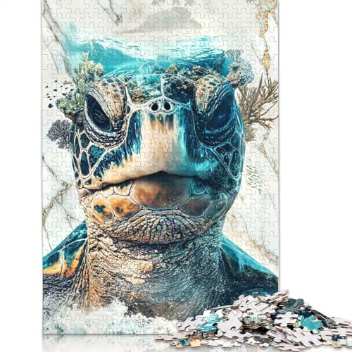 1000-teiliges Puzzle „The Turtles World“ für Erwachsene und Teenager. Puzzle für Familienspaß und Spieleabende. 1000 Teile (75 x 50 cm) von QASEYIPV