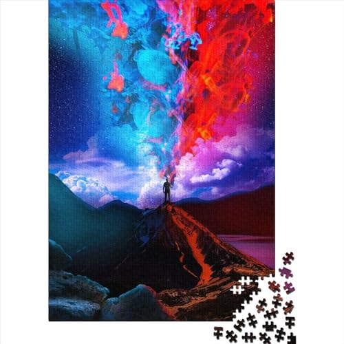 1000-teiliges Puzzle Space .. Puzzle für Erwachsene und Jugendliche Papierpuzzle Nachhaltige Puzzles für Erwachsene | Spiele 1000 Teile (38x26cm) von QASEYIPV